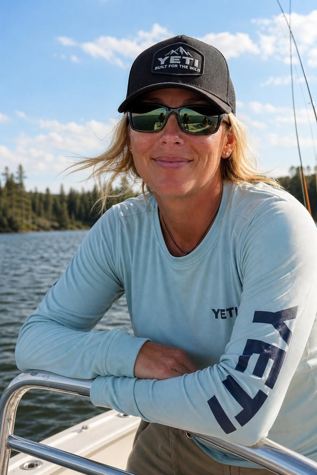 Captain Rachel Cole, fishing guide on Lake Sterling