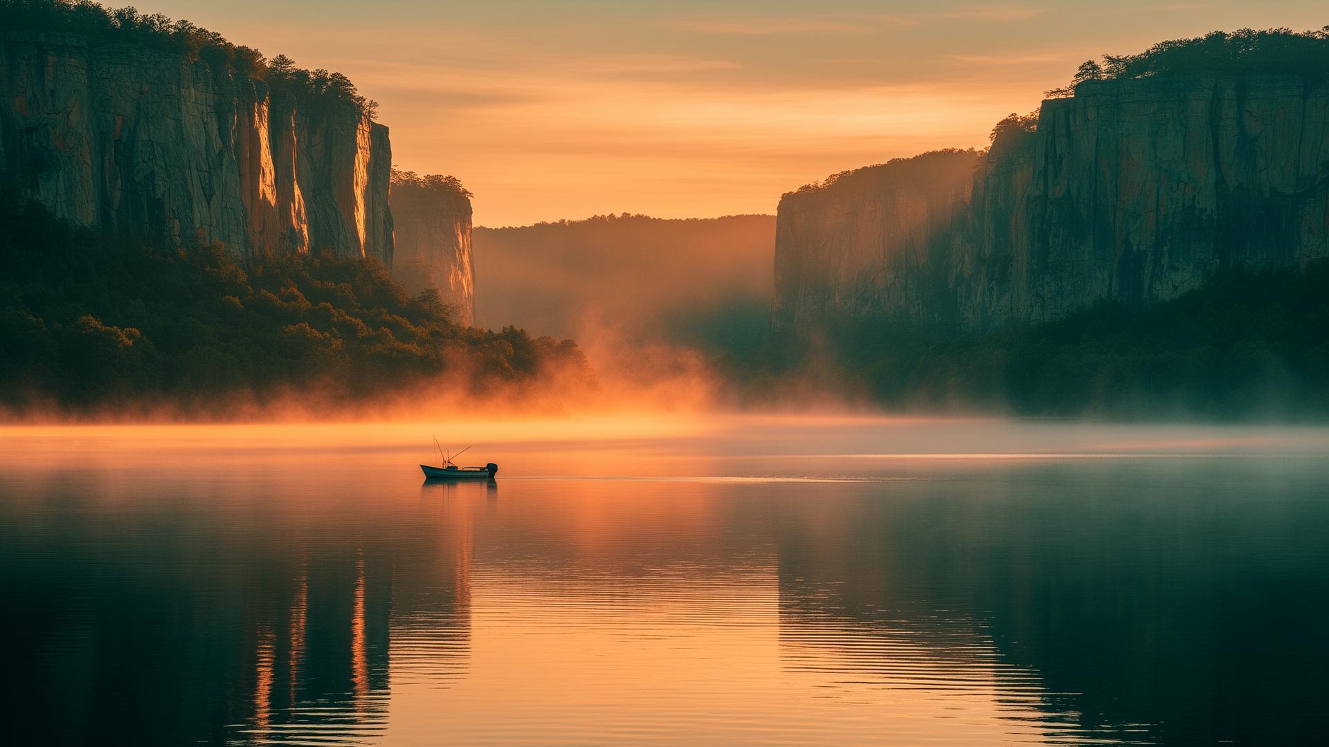 Misty Lake Sterling morning